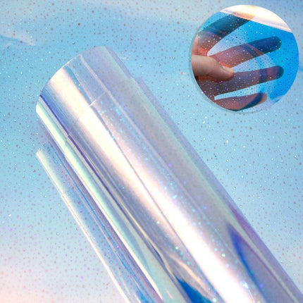 Iridescent PVC Synthetic Leather Jelly Fabric for Innovative DIY Creations