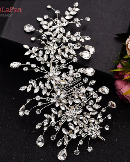 Glistening Rhinestone Bridal Hair Vine - Elegant Wedding Accessory