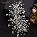 Crystal Elegance: Handcrafted Rhinestone Bridal Hair Vine for Wedding Ensemble - Enhance Your Bridal Look with Luxury