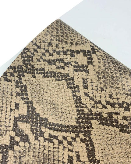 Serpentine Snakeskin Faux Leather Crafting Set - Create Trendy DIY Projects with Ease