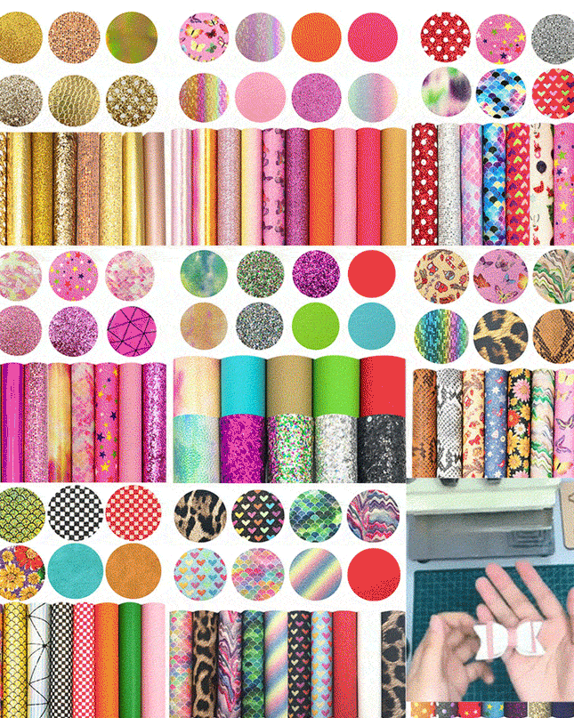 Chic Blossom Glitter Fabric Set: Luxe Materials for Stylish DIY Creations