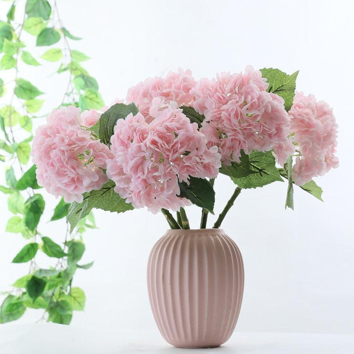 Lifelike 3D Latex Hydrangea Bouquet - Exquisite Home and Event Decoration
