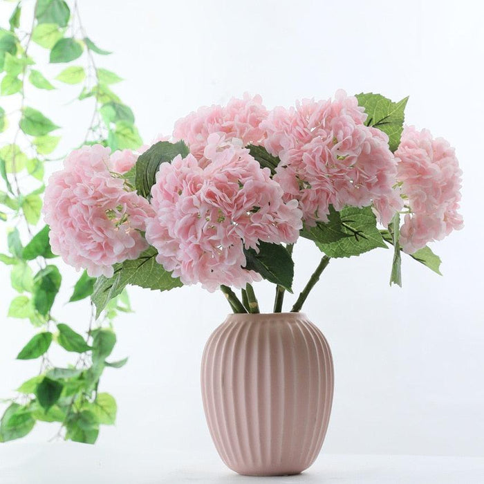 Deluxe 3D Latex Hydrangea Flower Arrangement - Elegant Floral Decor for Home and Events