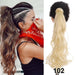 24-Inch Clip-In Straight Synthetic Hair Ponytail Extension