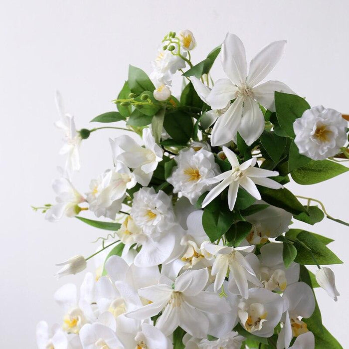 Elegant White Butterfly Orchid Artificial Floral Arrangement