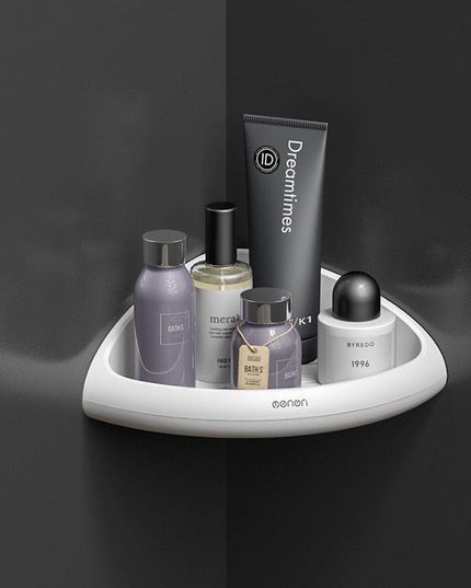 Chic Geometric Triangular Bathroom Wall Organizer: Luxe Storage Solution