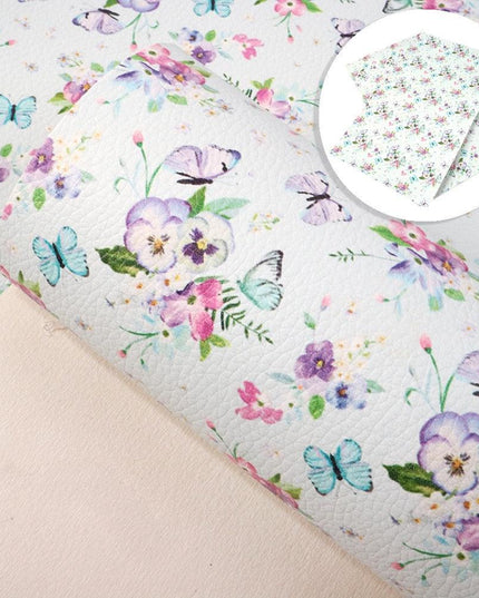 Christmas Blossom Synthetic Leather Craft Sheets - Craft Your Holiday Magic!