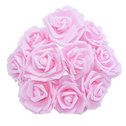 Elegant Faux Rose Bouquet Set - Choose from 10/20/30 Pieces