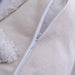 Beige Moroccan Diamond Textured Fringe Pillow Cover