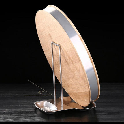 Elegant Stainless Steel Organizer for Pot Lids and Cooking Utensils - Durable and Rust-Resistant