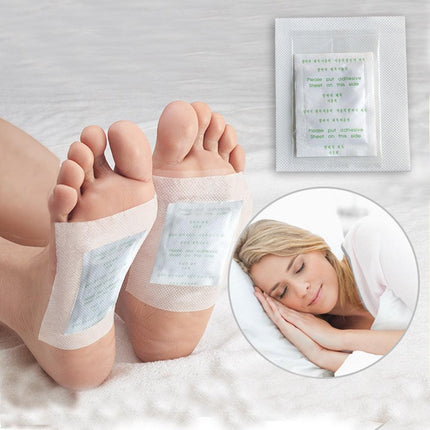 Revitalizing Bamboo Detox Foot Pads - 10-Patch Wellness Set