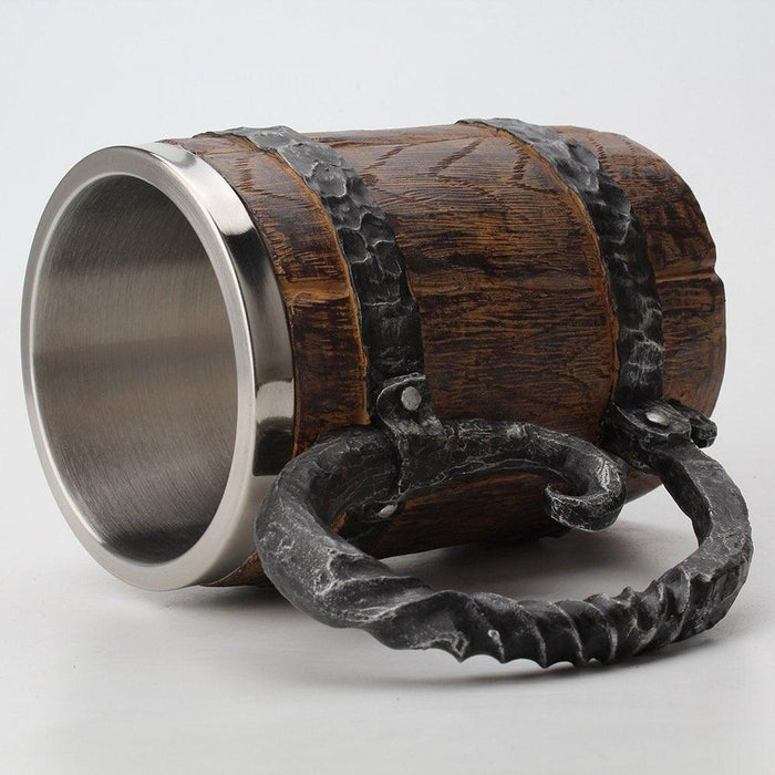 Viking Wood Steel Hybrid Mug