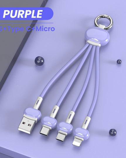 Compact Keychain USB Charger for iPhone and Xiaomi Redmi - Ultimate Travel Charging Solution