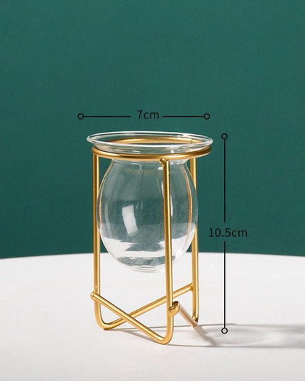 Nordic Elegance Handblown Glass Vase - Chic Decor Accent