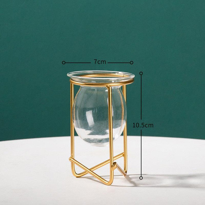 Nordic Style Handblown Glass Vase - Artistic Home Decor Piece