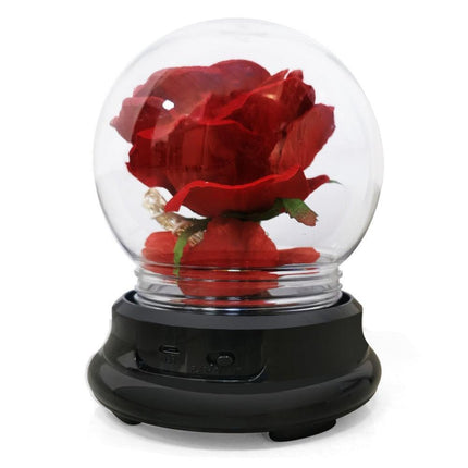 Eternal Glow Rose Dome - Illuminated Floral Beauty