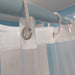 Botanica Deluxe Clear Waterproof Shower Curtain Liner Set - Upgrade Your Bathroom Experience