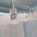 Botanica Clear Waterproof Shower Curtain Liner Set with Hooks - Deluxe Bathroom Upgrade