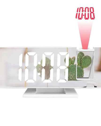 Stylish LED Projection Alarm Clock with Integrated Temperature Indicator - A Contemporary Organization Essential