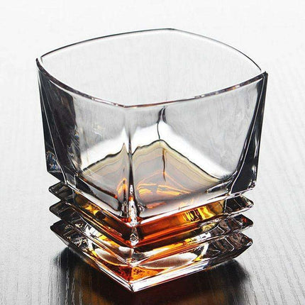 Opulent Crystal Drinkware Collection - Exquisite Whiskey and Wine Set