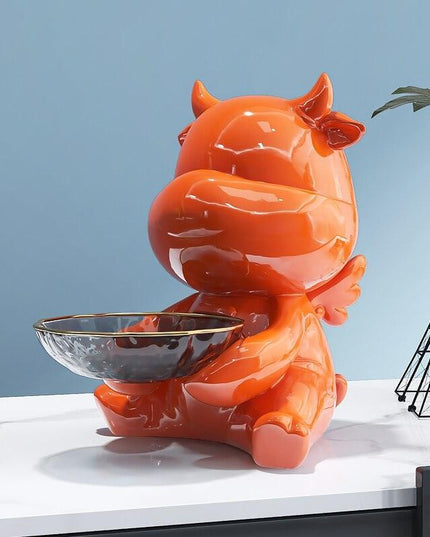 Charming Fortune Cat Key Organizer Sculpture for Modern Home Aesthetics