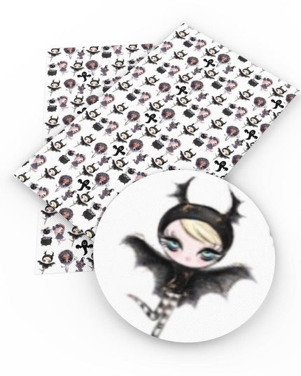 Spooky Vibes Halloween Faux Leather Crafting Sheets - 20x33cm