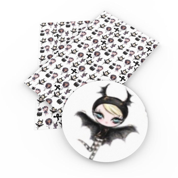 Spooky Vibes Halloween Faux Leather Crafting Sheets - 20x33cm