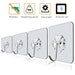 Heavy-Duty Clear Adhesive Hook Set - The Ultimate Home Organization Solution