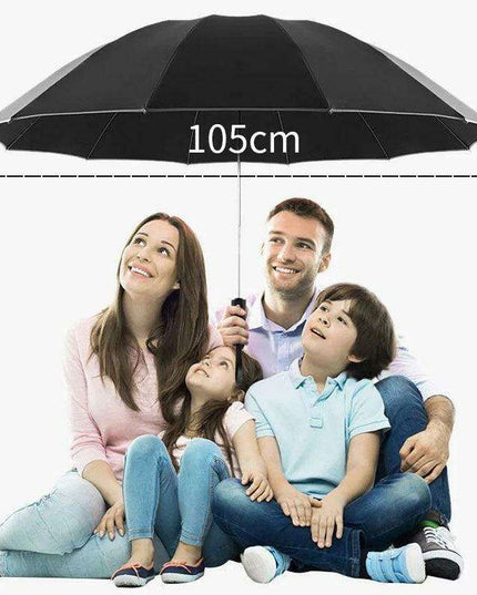 Stylish 10-Rib Compact Automatic Umbrella - Resilient and Trendy