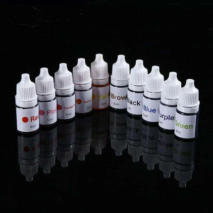 Rainbow 7-Color UV Reactive Craft Stamp Ink for Creative Projects