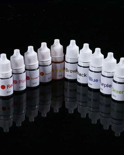 Rainbow 7-Color UV Reactive Craft Stamp Ink for Creative Projects