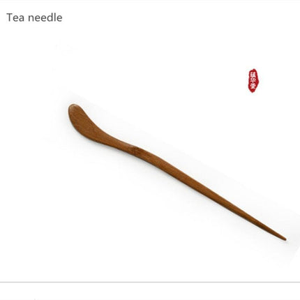 Elegant Chinese Bamboo Tea Set with Artistic River Design and Storage Box