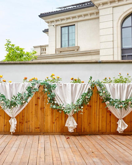 Chic Pink Rose and Eucalyptus Vine Garland - Ideal for Home and Event Decoration