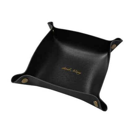 Chic PU Leather Desktop Storage Tray for Stylish Home Organization