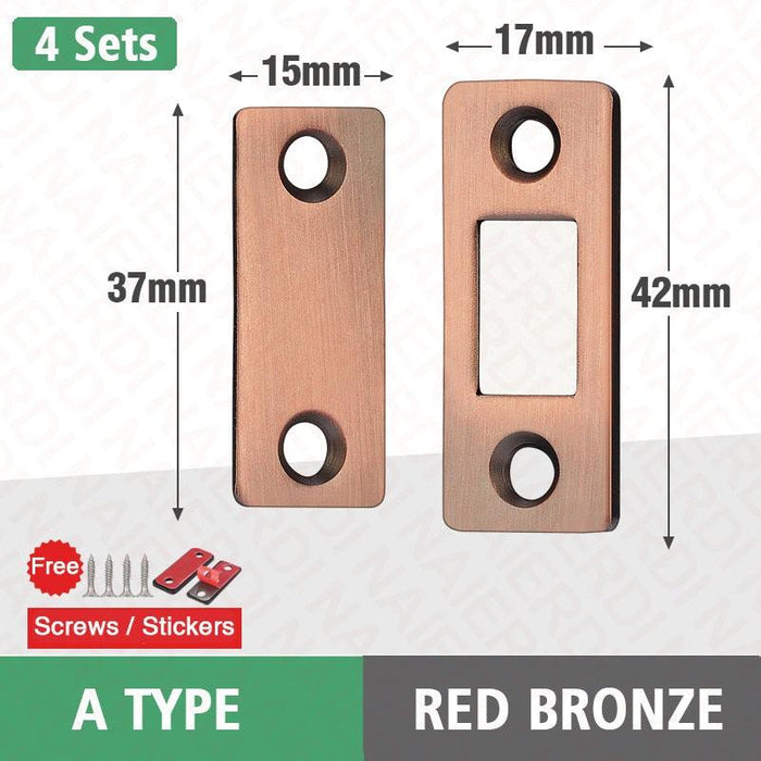 Magnetic Cabinet Catch Set: Ultra-Thin Design for Secure Cabinet Closure