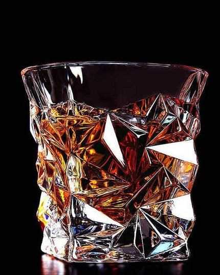 Opulent Crystal Drinkware Collection - Exquisite Whiskey and Wine Set