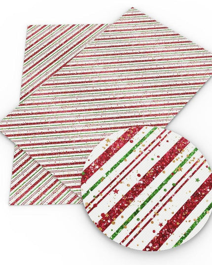 Crimson Holiday Faux Leather Crafting Kit - DIY Festive Fabric Set