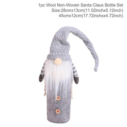 Festive Cheer Wine Bottle Cover - Perfect for Holiday Gatherings