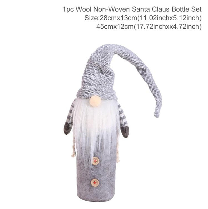 Joyful Christmas Wine Bottle Sleeve for Festive Holiday Delight