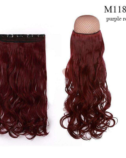 LuxeLocks 24" Curly Vibrant Synthetic Hair Extension - Effortless Glamour and Versatile Styling