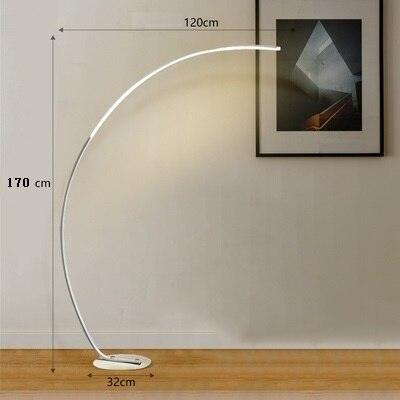 Modern LED Floor Lamp with Remote Control for Adjustable Warm/Cold Light and RGB Colors