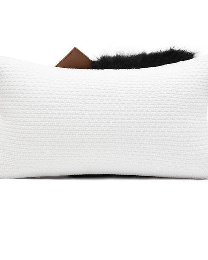 Cozy Scandinavian-Style Plush Lumbar Pillow Covers for Home Elegance