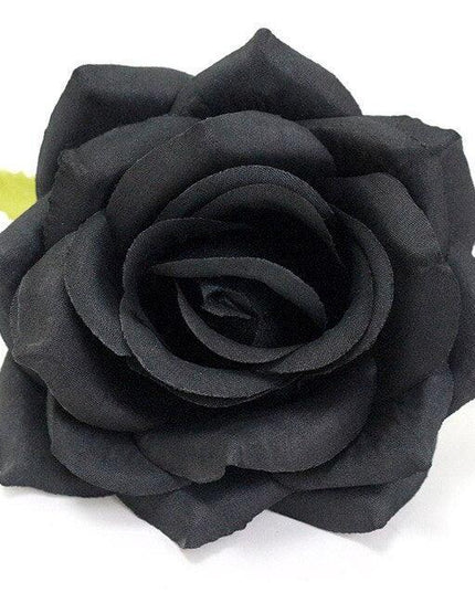 Chic Black Rose Tulip Latex Floral Arrangement - Set of 15 Handcrafted Elegance
