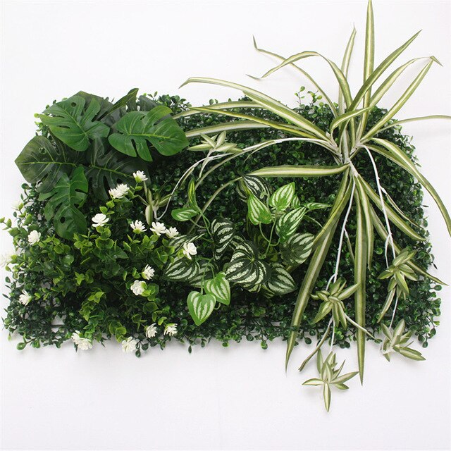 Greenery Bliss Artificial Grass Wall Decoration for Festive Indoor Ambiance