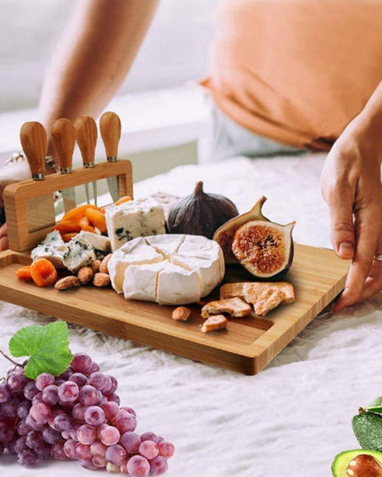Chic Bamboo Cheese Board Set for Gourmet Entertaining