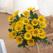 Sunflower Elegance Silk Arrangement - Handcrafted Floral Décor for Refined Spaces
