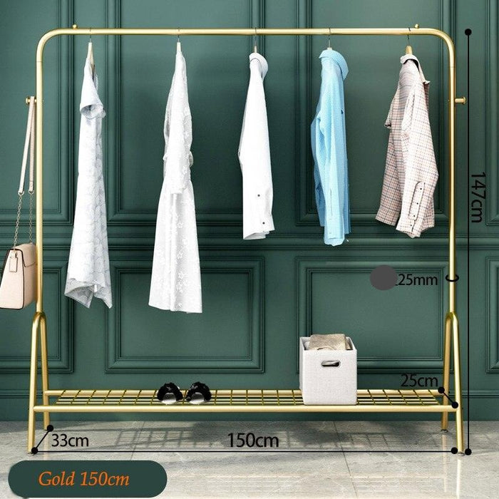 Space-Saving Clothes Organizer with Balcony Drying Option & Stylish Rack - Efficiently Organize, Dry, and Display Clothes with Elegance