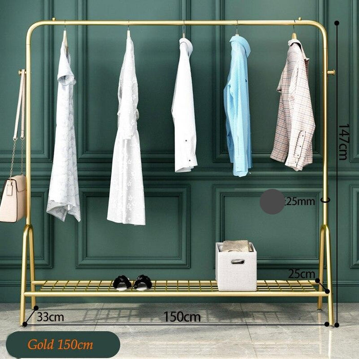 Versatile Steel Coat Rack with Balcony Drying Capability