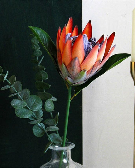 Exquisite Silk Protea Flower Stem - Luxurious Botanical Display