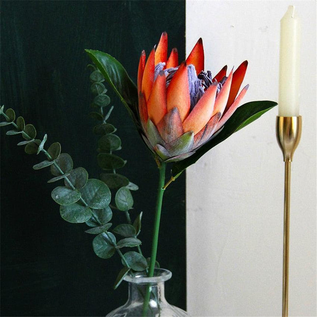 Exquisite Silk Protea Flower Stem - Luxurious Botanical Display